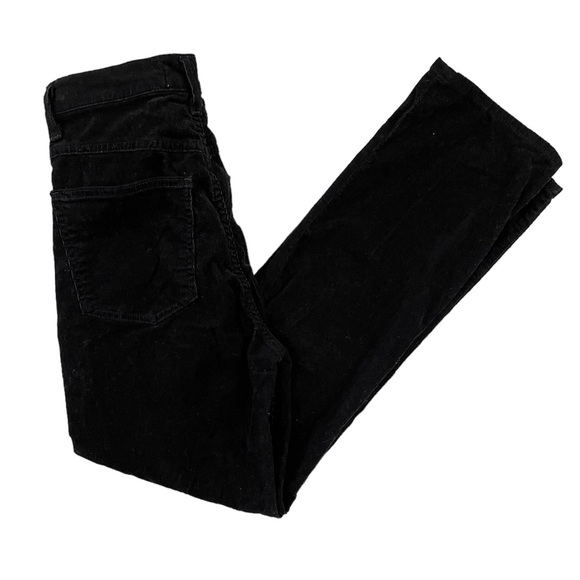 AGOLDE Black Pinch High Waist Straight Leg Corduroy Pants 25 - Picture 3 of 5